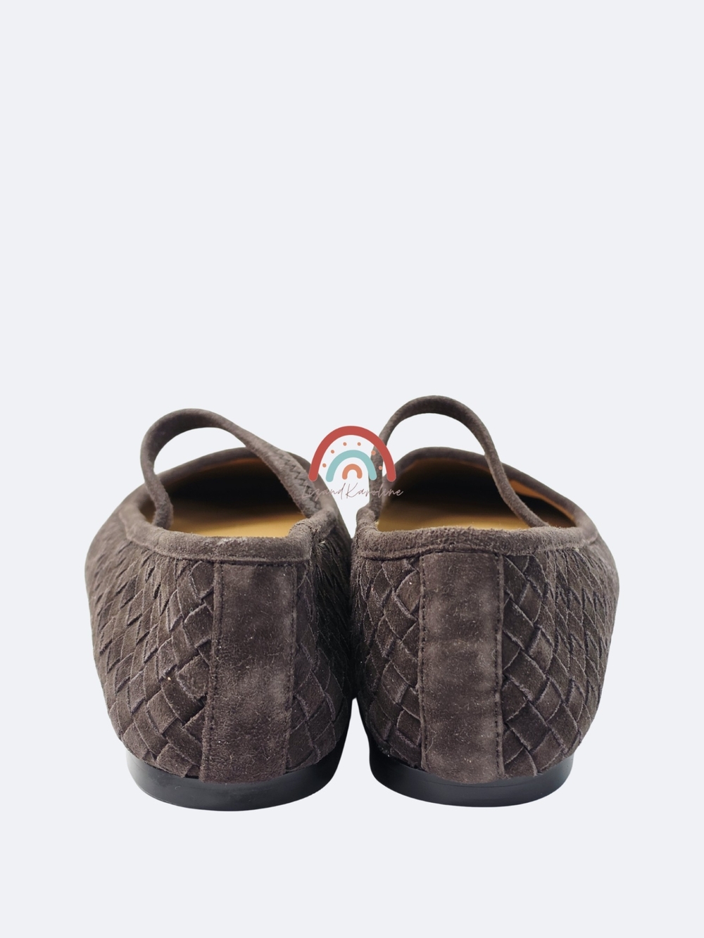 New! Madewell The Greta Ballet Flat in Woven Suede Dark Roast 9.5 - Picture 11 of 16